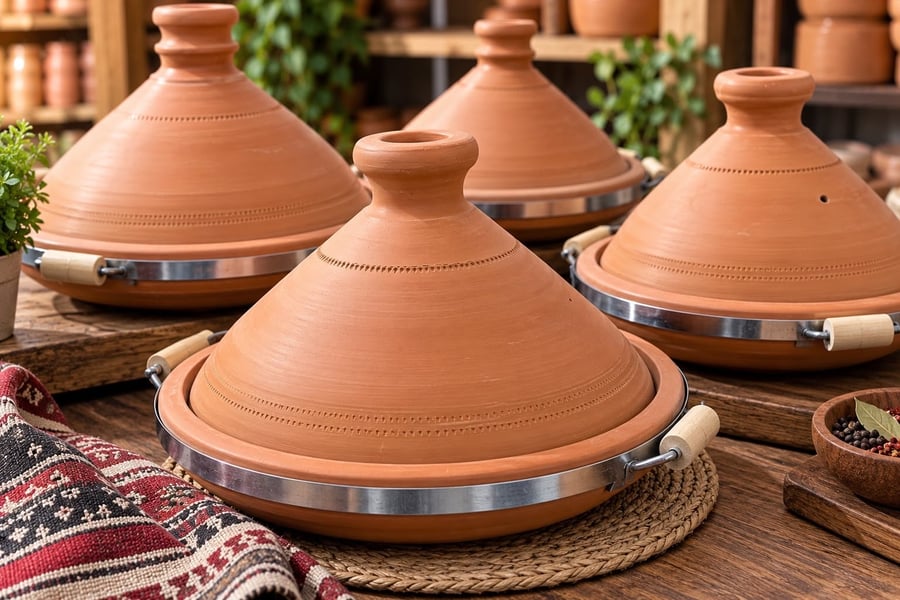 طاجن فخاري فاخر-مقاس35سم