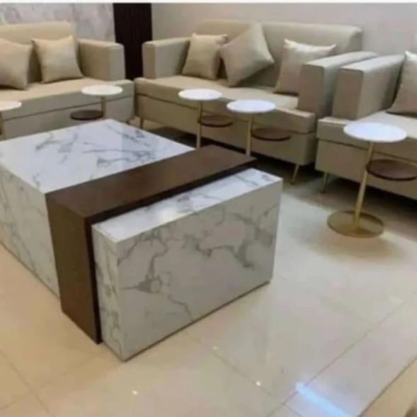 Table alternative to marble with 6 service