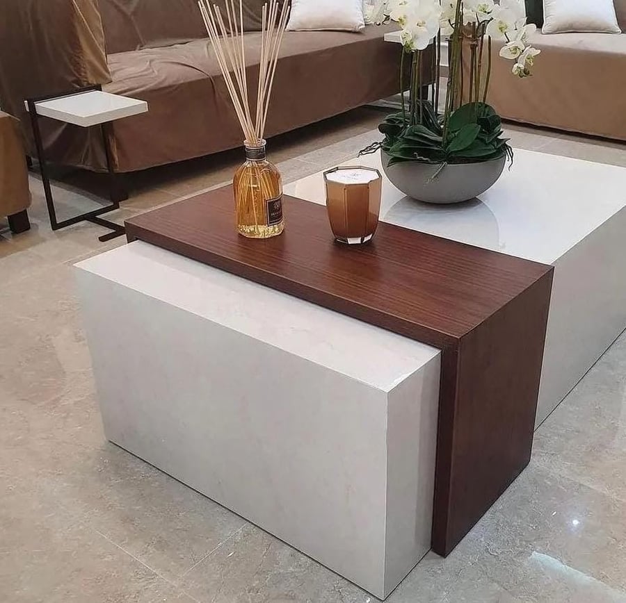 طاولة بديل الرخام عملية-بني-بيج