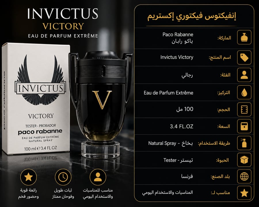 عطر باكو رابان إنفكتوس فيكتوري إكستريم – 100 مل
