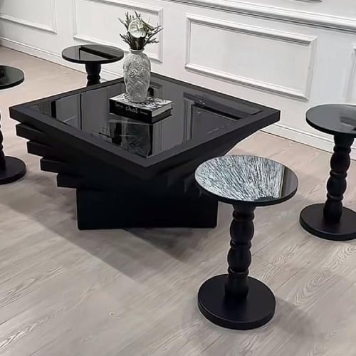 طقم طاولات مربع