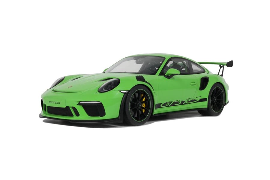 GT-SPIRIT - PORSCHE - 911 991-2 GT3 RS COUPE 2019  Scale: 1/12   Manufacturer code: GT917   Colour: GREEN   Material: resin   Year: 2019   Notes: LIMITED EDITION