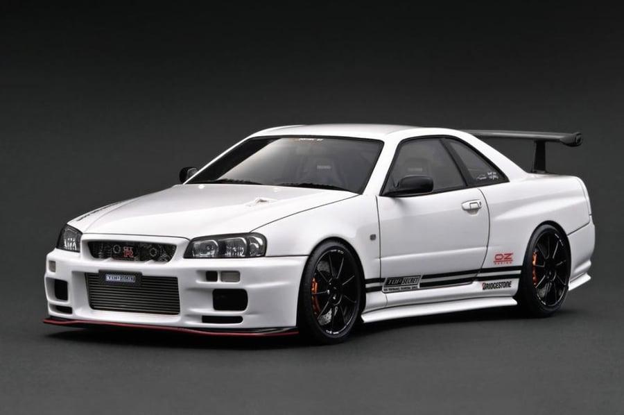 Ignition Model IG3642 1/18 Scale  TOP SECRET 34GT-R (BNR34) White