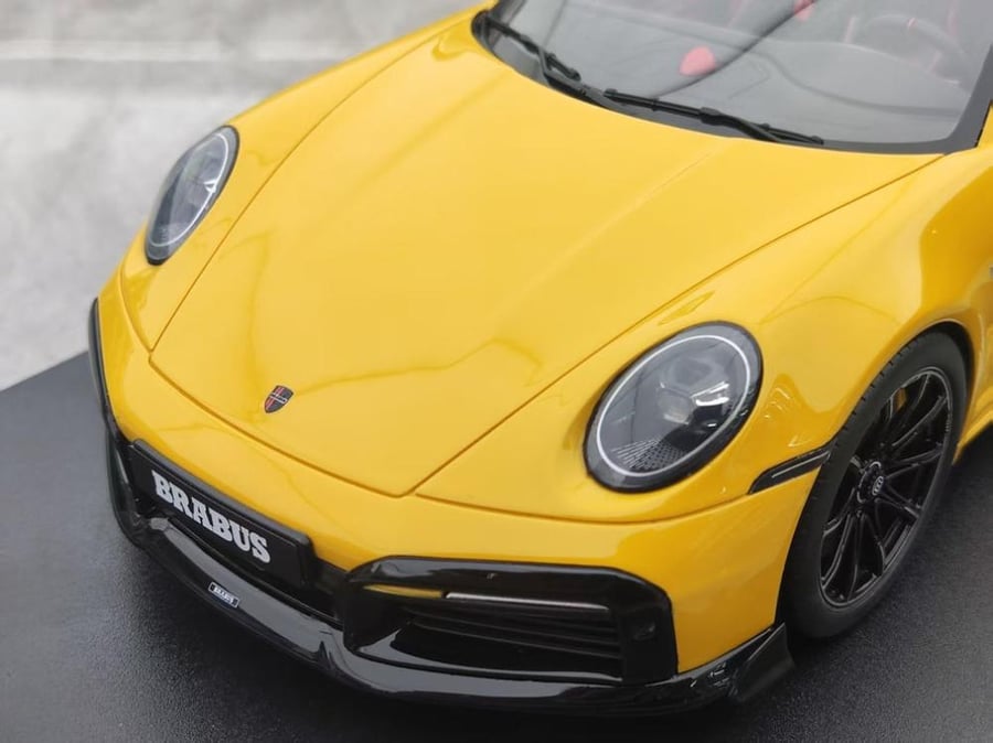 GT Spirit 1/18 Porsche Brabus 911 Turbo S Cabriolet Yellow CLDC047 Limited Edition 504 Units