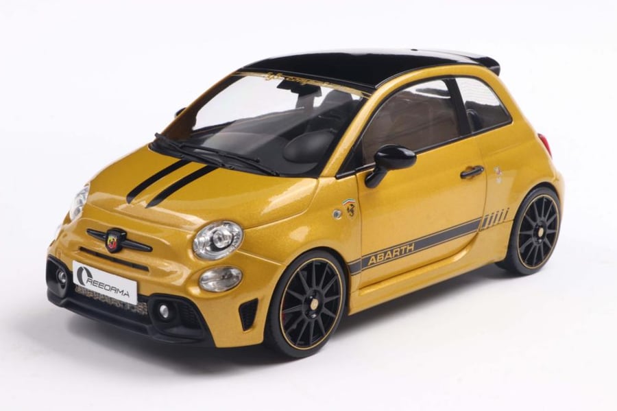 Solido S1811306 Fiat Abarth 595 Reeorma Solido Works yellow gold 1:18