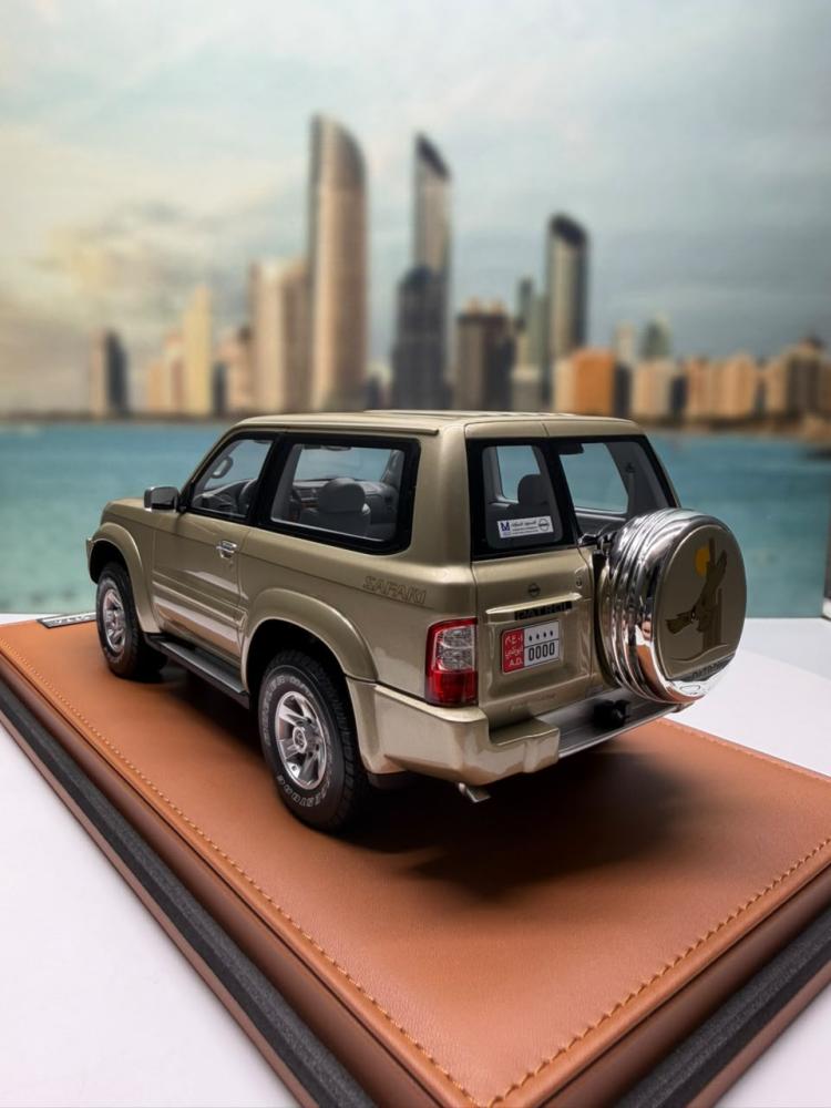 Model: Nissan Patrol Safari 2004  Brand: Old School  Scale: 1/18 Color: Gold Limited edition: 1 Of 100 Units