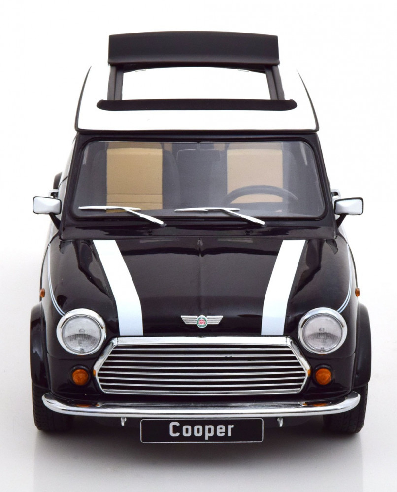 1/18 KK-SCALE - MINI COOPER SUNROOF LHD 1992 Manufacturer code: KKDC120072L  Colour: BLACK WHITE  Material: die-cast  Year: 1992