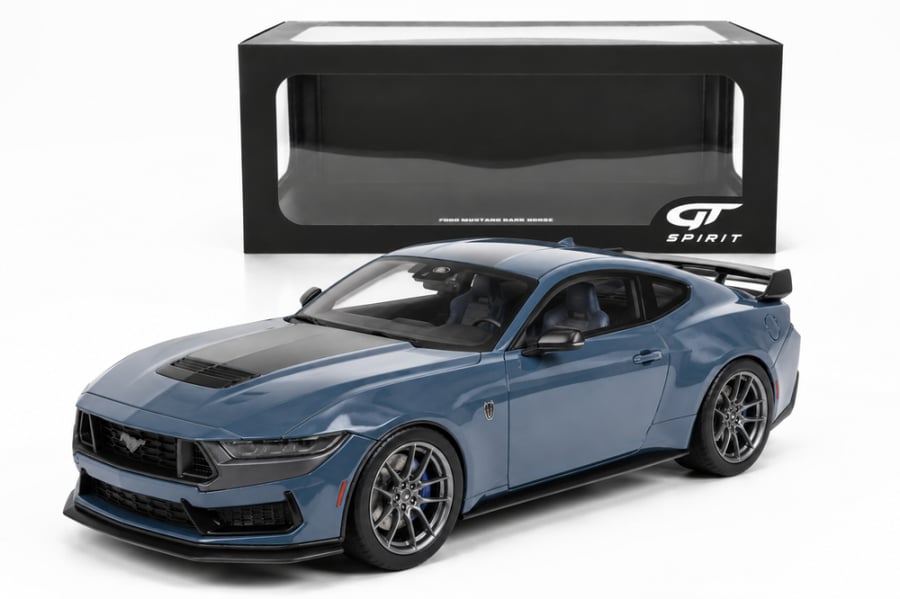 1/18 Ford Mustang Dark Horse Coupe 2004 Vapor Blue Met GT Spirit GT454