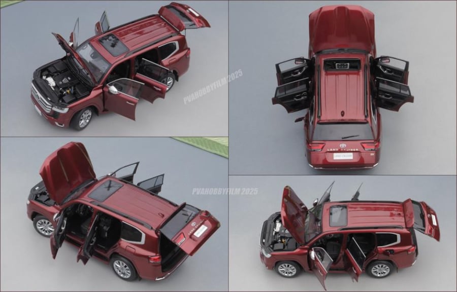 LCD-MODEL - TOYOTA - LAND CRUISER 300-ZX 2024  Scale: 1/18  Manufacturer Part Number: LCD18013-ZX-RE  Color: RED  Material: die-cast  Year: 2024