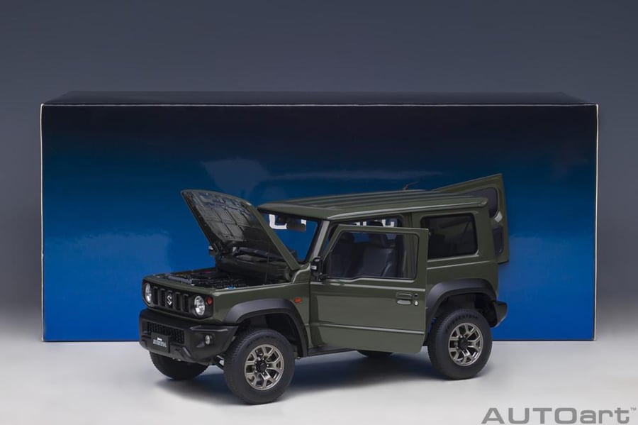 Model: Suzuki Jimny Sierra (JB74) Brand: Autoart  Scale: 1/18 Color: Jungle Green  SKU: 785‪09