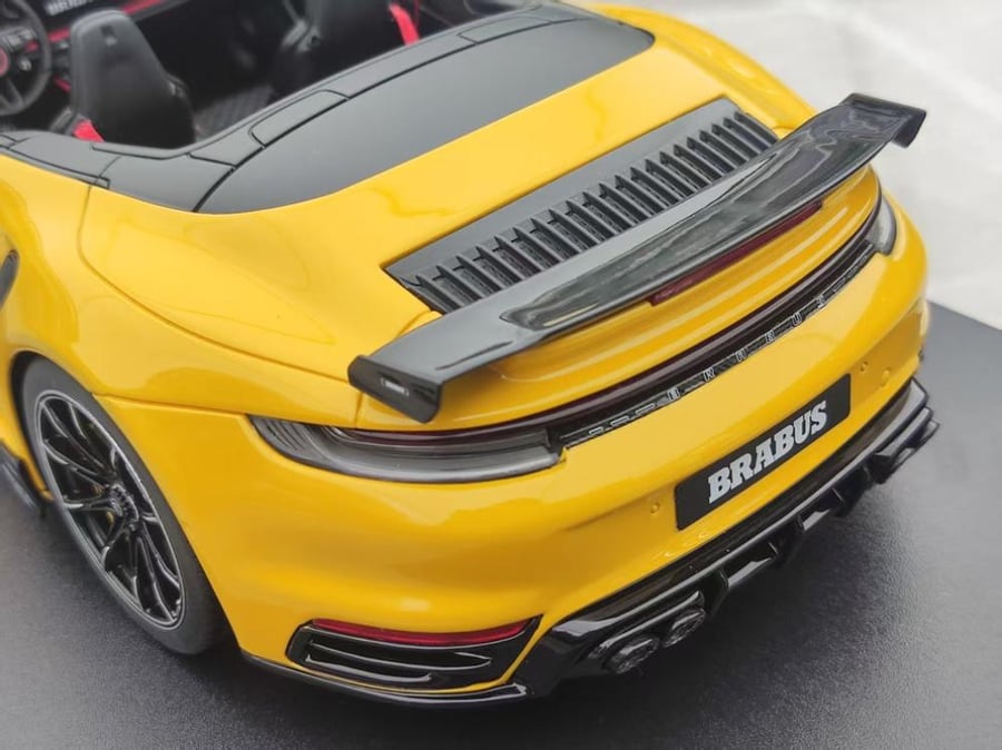 GT Spirit 1/18 Porsche Brabus 911 Turbo S Cabriolet Yellow CLDC047 Limited Edition 504 Units