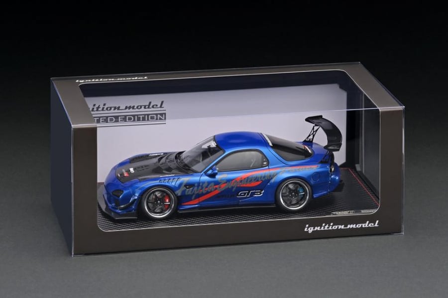 IG2962 Mazda RX-7 FEED Afflux GT3 (FD3S) Blue Metallic With 13B Engine