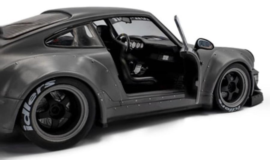 SOLIDO-Porsche 964 RWB 1:18th Nardo Grey Body Kit with Akira Nakai Figure
