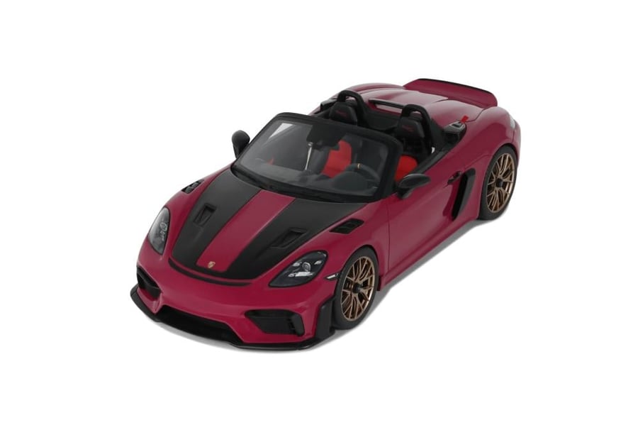 GT-SPIRIT - PORSCHE - 718 (982) SPIDER RS WEISSACH PACKAGE 2023  Scale: 1/18   Manufacturer code: GT486   Colour: DARK PINK   Material: resin   Year: 2023   Notes: LIMITED EDITION