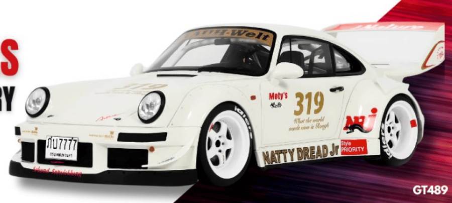 GT-SPIRIT - PORSCHE - 911 964 RWB NATTI DREAD JUNIOR COUPE 2024  Scale: 1/18   Manufacturer code: GT489   Colour: WHITE   Material: resin   Year: 1993   Notes: LIMITED 1200 ITEMS