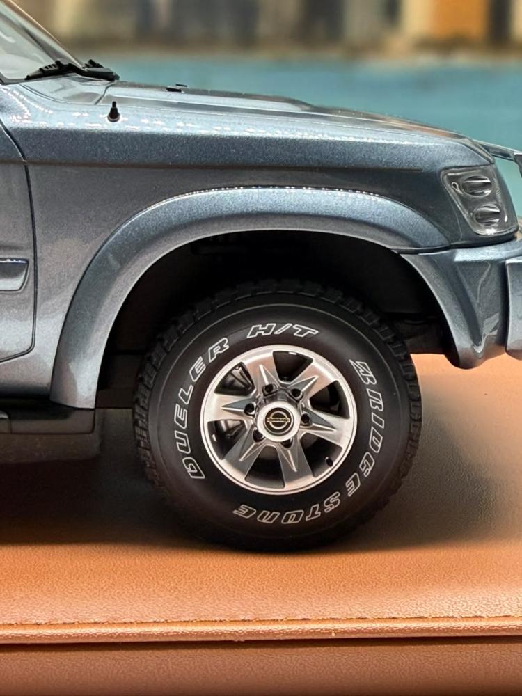 Model: Nissan Patrol Safari 2004  Brand: Old School  Scale: 1/18 Color: Blue Limited edition: 99 Of 100 Units