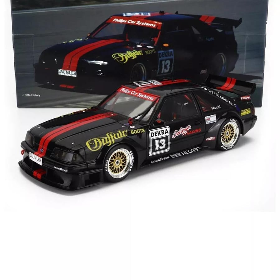 1/18 Black WERK83 W1802404 FORD USA MUSTANG 5.0 N 13 DTM SEASON 1993 JURGEN FEUCHT