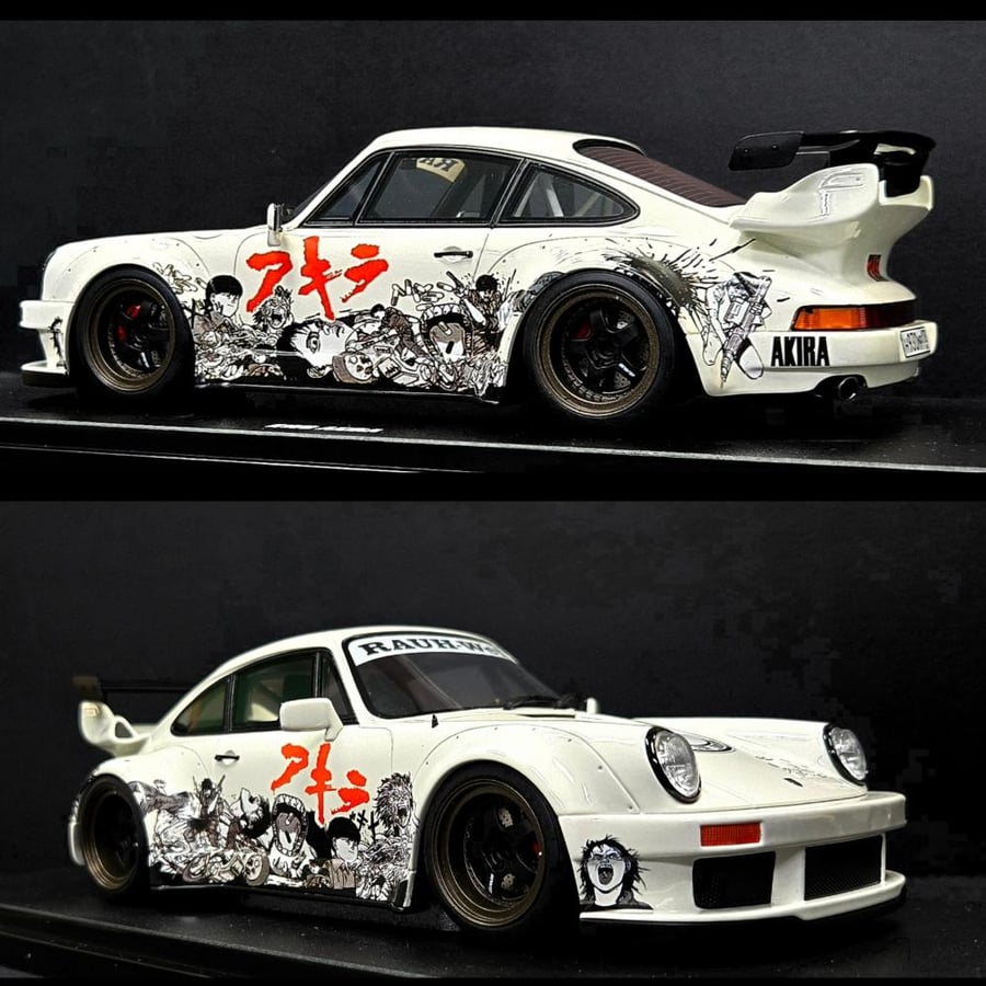 Porsche 911 RWB Rauh-Welt Akira 2024 Brand: Gt-spirit  Scale: 1/18 Color: glacier white  Limited Edition : 1 of 1200 Units  SKU: GT508