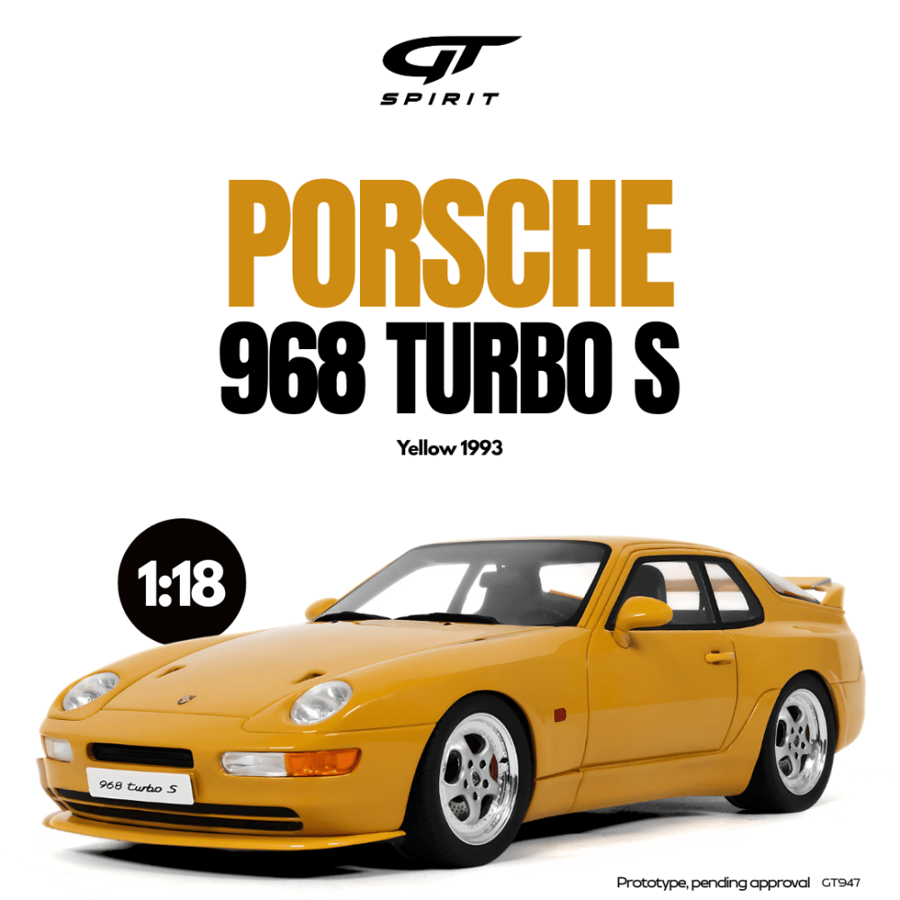 1:18 GT Spirit GT947 Porsche 968 Turbo S Coupe Speed yellow 1993