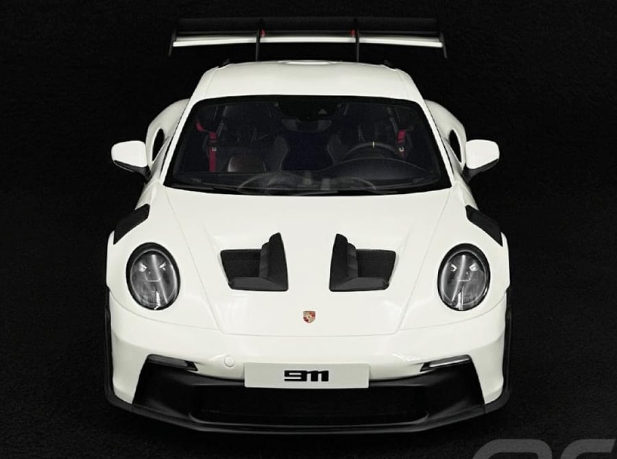 Porsche 911 (992) GT3 RS 2022 Tribute Carrera RS white / red 1/12 GT-Spirit GT949 Limited Edition 1 of 300 Units