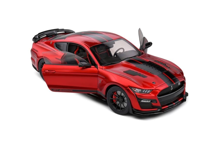 Ford Shelby Mustang Shelby GT500KR – Red / Black Stripes – 2023 S1805914 Solido 1:18