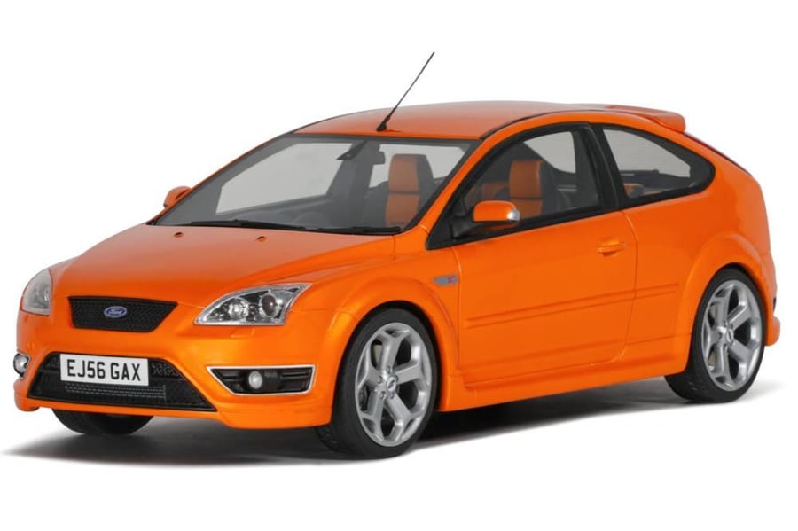 OTTO-MOBILE - FORD ENGLAND - FOCUS MKII ST 2.5 2006 - RHD VERSION Scale: 1/18   Manufacturer code: OT1078   Colour: ORANGE MET   Material: resin   Year: 2006   Notes: LIMITED 999 ITEMS