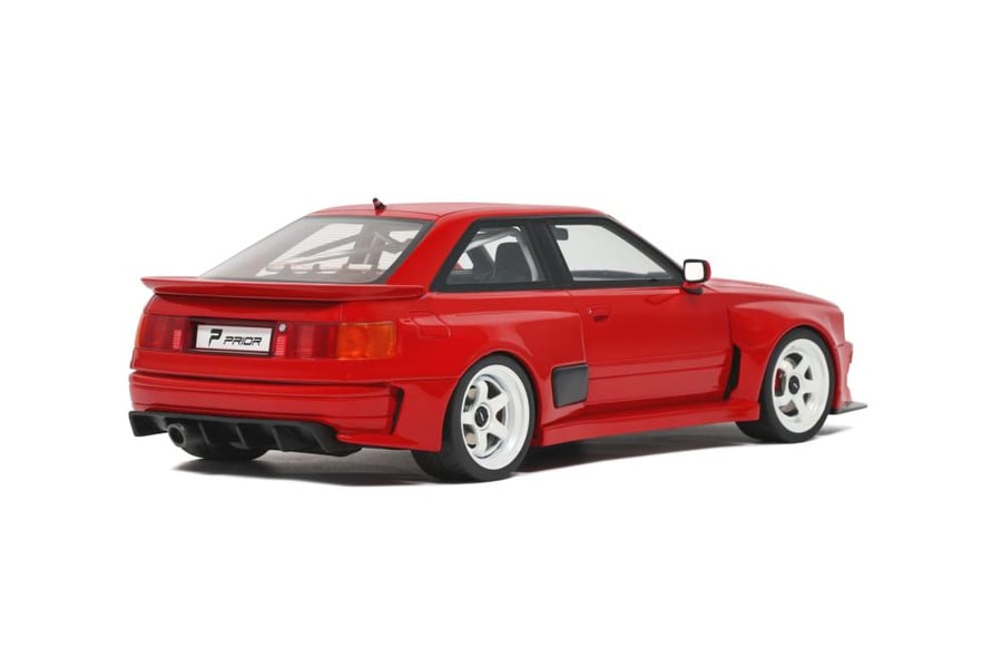 Otto Mobile 1:18 Audi 80 Coupe Prior Design Red 2021 Project Cars (OT1068)