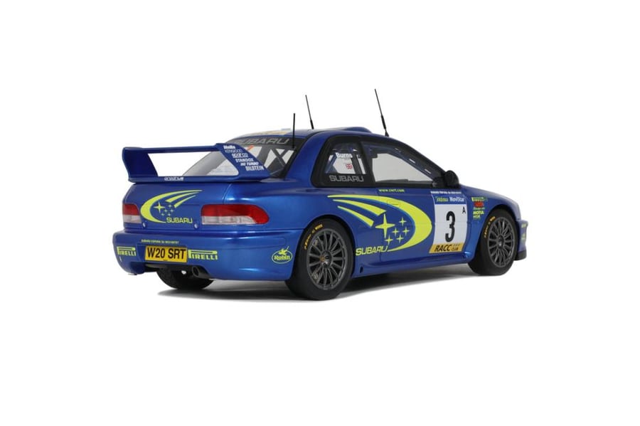 OTTO-MOBILE - SUBARU - IMPREZA WRC S6 N 3 2nd RALLY CATALUNYA 2000 RICHARD BURNS - ROBERT REID  Scale: 1/18   Manufacturer code: OT472   Colour: BLUE MET YELLOW   Material: resin   Year: 2000   Notes: LIMITED 2000 ITEMS