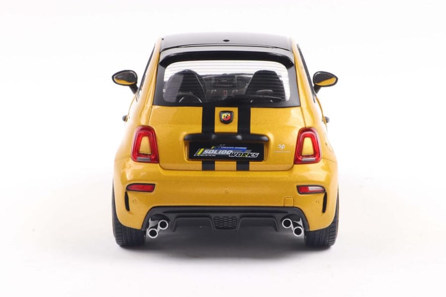 Solido S1811306 Fiat Abarth 595 Reeorma Solido Works yellow gold 1:18
