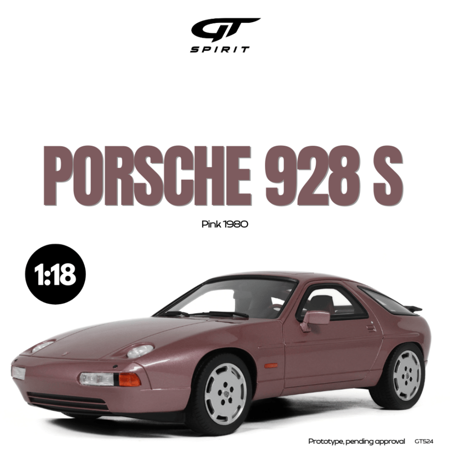 1:18 GT Spirit GT524 Porsche 928 S Coupe Cassis red metallic 1980