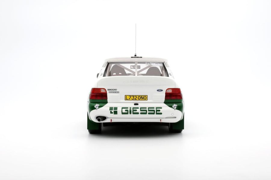 1994 Ford Escort RS Cosworth WRC San Remo GR.A Brand: Otto-mobile  Scale: 1/18 Color: White  Limited Edition : 1 of 3000 Units  SKU : OT1038