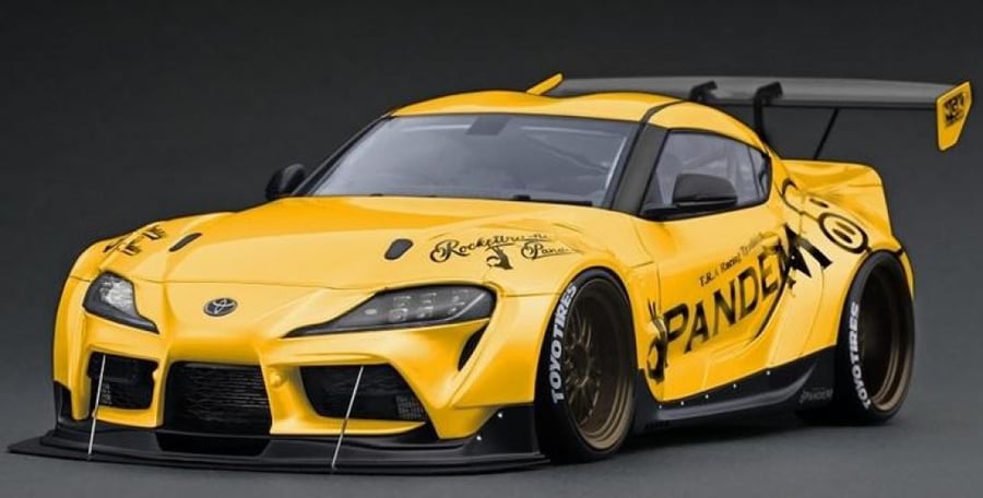 Pandem Supra A90 Brand: Ignition Model  Scale: 1/18 Color: Yellow  Limited edition