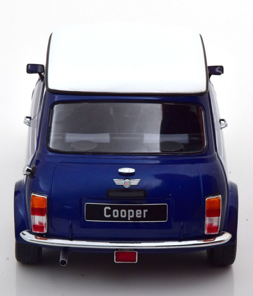 Mini Cooper LHD 1992 Metallic Blue / White 1/12 KK Scale KKDC120053L