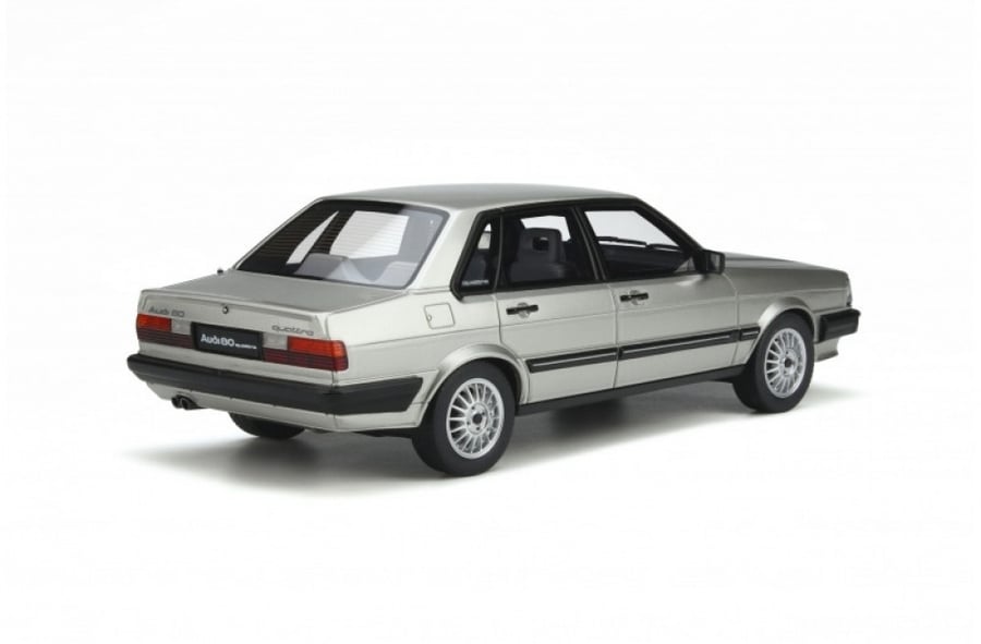 Audi 80 (B2) quattro Brand: Otto-mobile  Scale: 1/18 Color: Silver  Limited edition: 1 of 2000 Units SKU: OT940