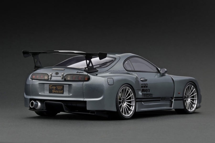 IG2489 1/18 Scale TOP SECRET GT300 Supra (JZA80)  Gun Metallic Ignition Model