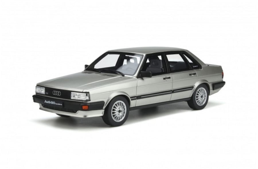 Audi 80 (B2) quattro Brand: Otto-mobile  Scale: 1/18 Color: Silver  Limited edition: 1 of 2000 Units SKU: OT940