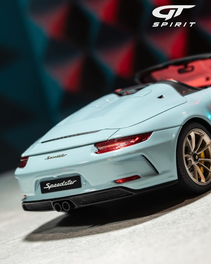 GT408 Porsche 911 (991 II) Speedster year 2019 Meissen blue 1:18 GT-Spirit