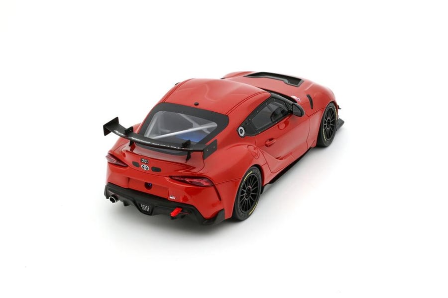 OTTO 1:18 Scale Resin - 2023 TOYOTA SUPRA GT4 100 EDITION, PLASMA ORANGE - OT1123 Limited Edition 1 of 999 Units