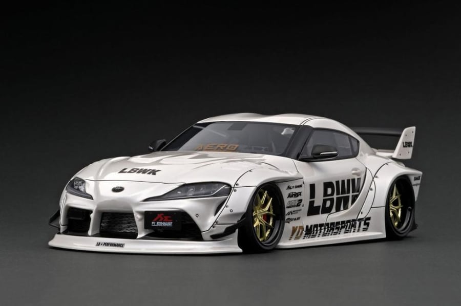 LB-WORKS TOYOTA SUPRA (A90) Brand: Ignition Model  Scale: 1/18 Color: White  Limited edition: SKU : IG2653