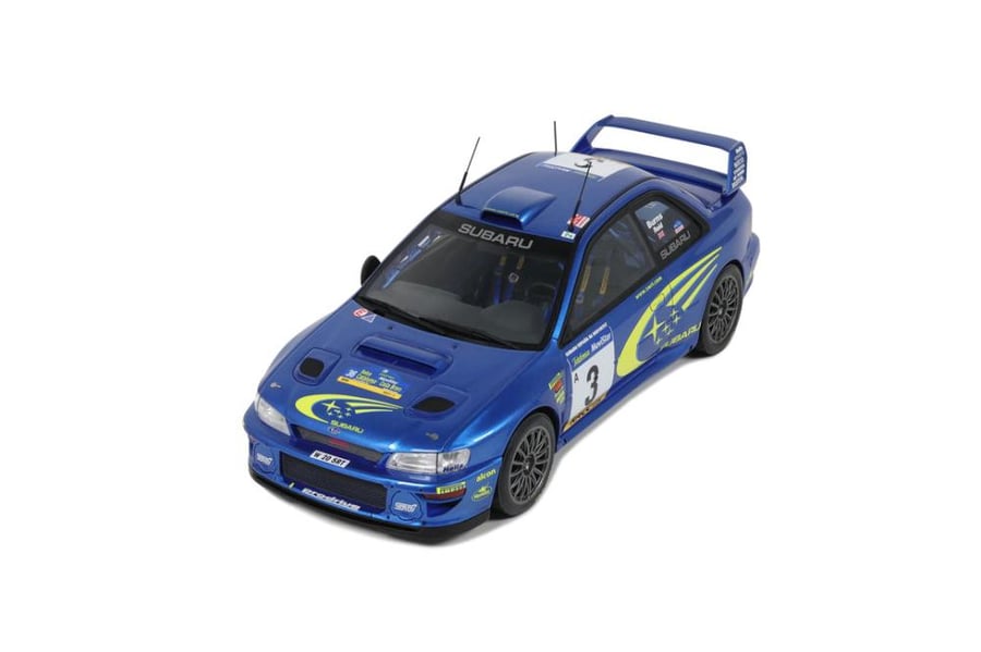 OTTO-MOBILE - SUBARU - IMPREZA WRC S6 N 3 2nd RALLY CATALUNYA 2000 RICHARD BURNS - ROBERT REID  Scale: 1/18   Manufacturer code: OT472   Colour: BLUE MET YELLOW   Material: resin   Year: 2000   Notes: LIMITED 2000 ITEMS