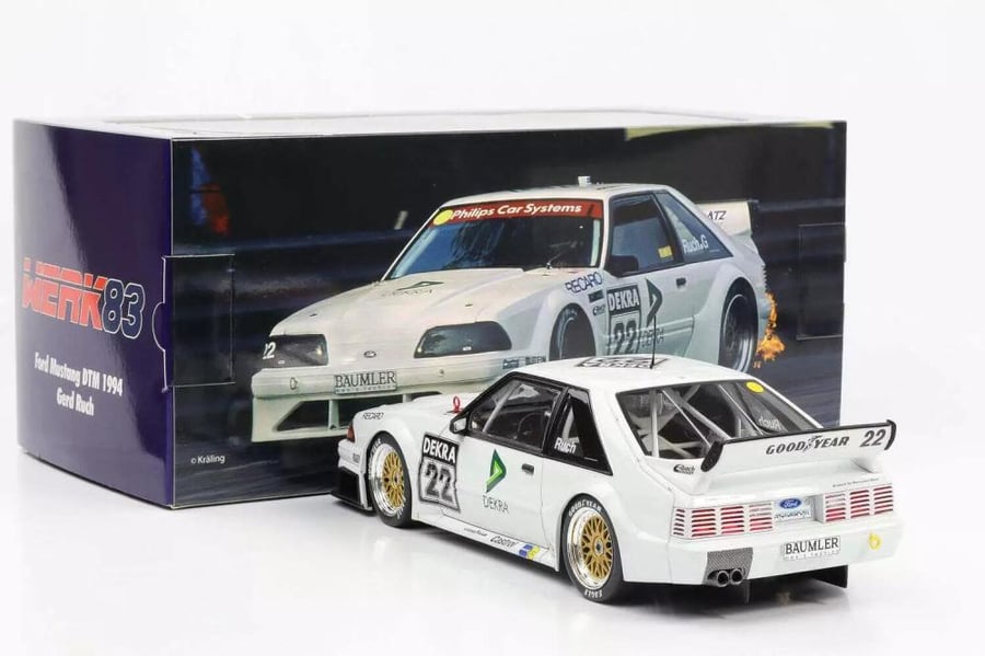 Werk83 W1802401 Ford Mustang 5.0 DTM 1994 N°22 Ruch Motorsport Gerd Ruch white 1:18