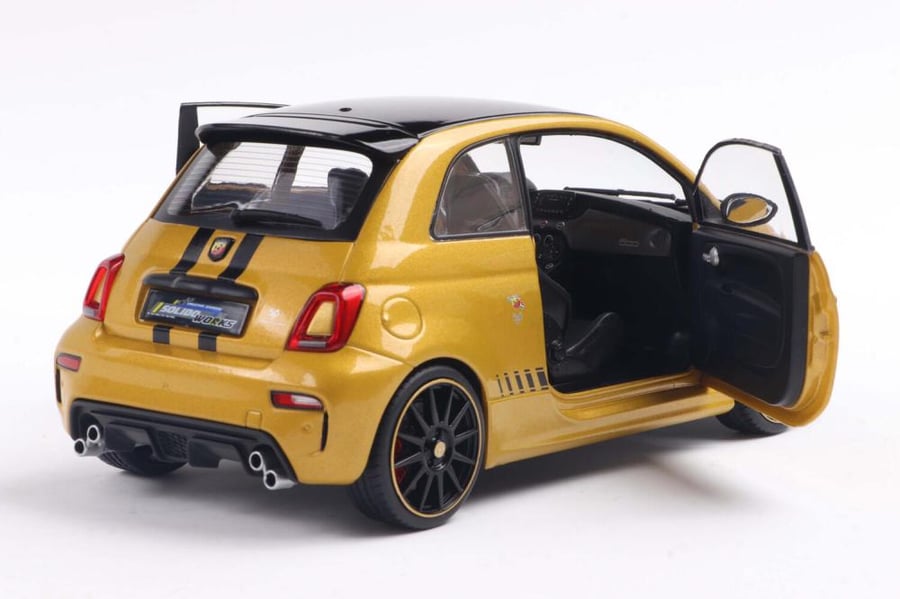 Solido S1811306 Fiat Abarth 595 Reeorma Solido Works yellow gold 1:18