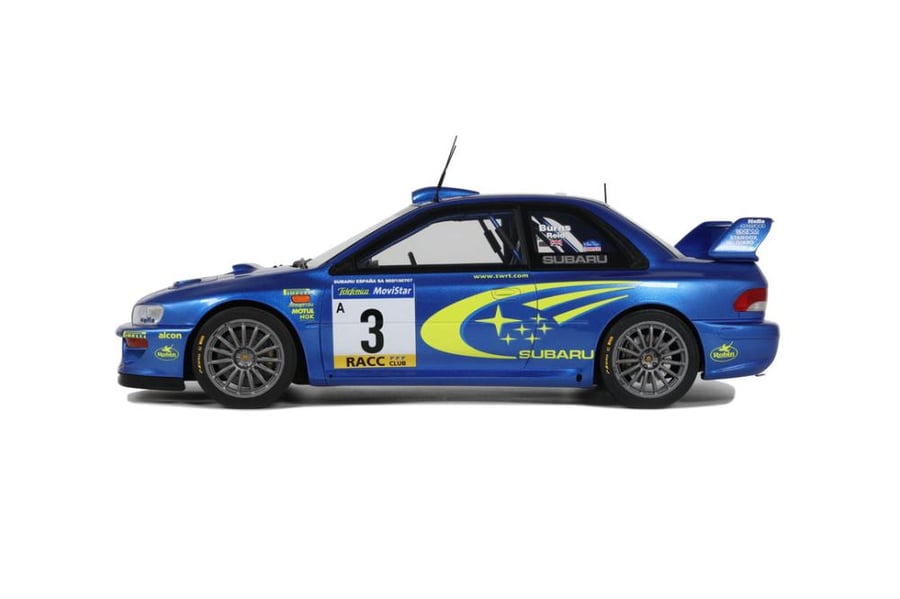 OTTO-MOBILE - SUBARU - IMPREZA WRC S6 N 3 2nd RALLY CATALUNYA 2000 RICHARD BURNS - ROBERT REID  Scale: 1/18   Manufacturer code: OT472   Colour: BLUE MET YELLOW   Material: resin   Year: 2000   Notes: LIMITED 2000 ITEMS