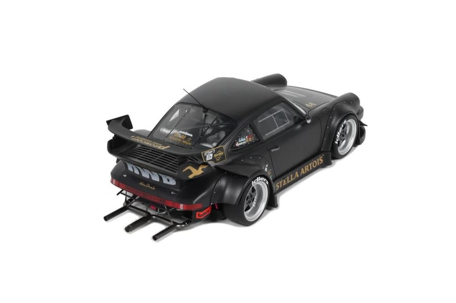 GT-SPIRIT - PORSCHE - 911 964 RWB STELLA ARTOIS COUPE 2010  Scale: 1/18   Manufacturer code: GT918   Colour: BLACK   Material: resin   Year: 2010   Notes: LIMITED 1900 ITEMS