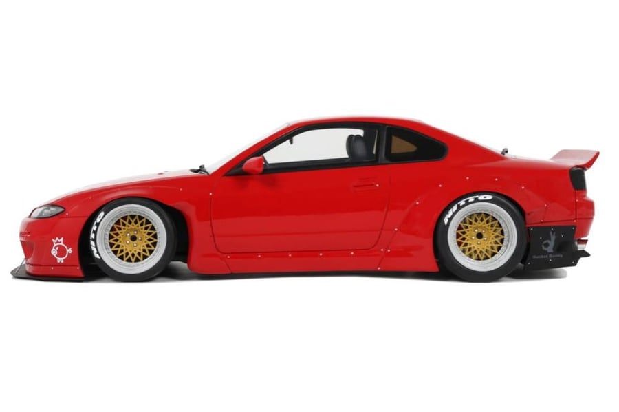 OTTO-MOBILE - NISSAN - SILVIA (S15) ROCKET BUNNY COUPE 2014  Scale: 1/18   Manufacturer code: OT1115   Colour: RED   Material: resin   Year: 2014   Notes: LIMITED EDITION