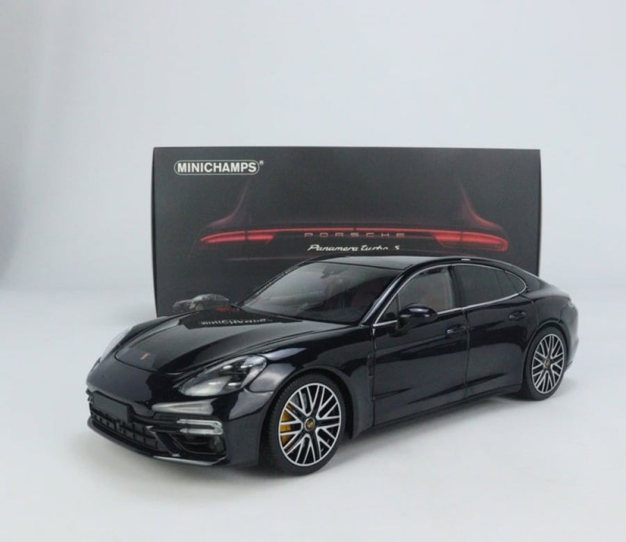 Porsche Panamera Turbo S 2020 Brand: Minichamps  Scale: 1/18 Color: Gentian Blue Limited Edition : 1 of 504 Units SKU : 113061075