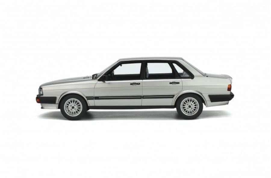 Audi 80 (B2) quattro Brand: Otto-mobile  Scale: 1/18 Color: Silver  Limited edition: 1 of 2000 Units SKU: OT940