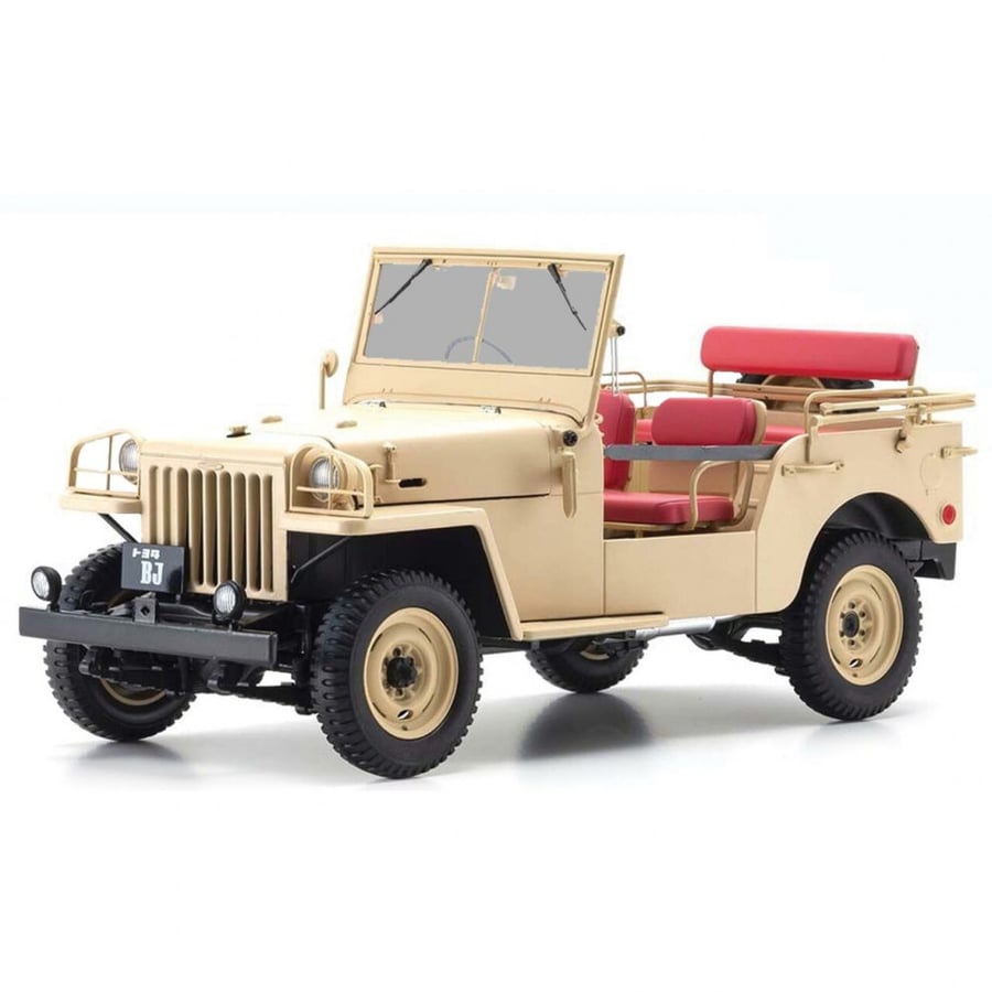 Toyota Land Cruiser BJ - Beige 1:18 Scale Diecast Replica Model by Kyosho K08959BE