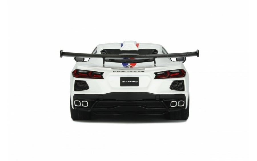 CHEVROLET CORVETTE C8 HENNESSEY 2021 Brand: Gt-spirit  Scale: 1/18 Color: White  Limited edition : 1 of 999 Units SKU :GT317