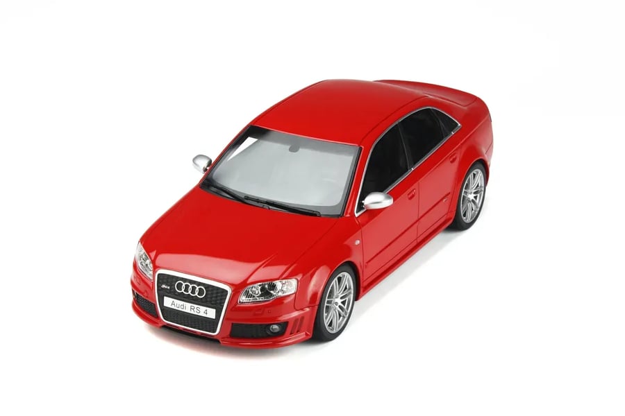 Audi RS 4 (B7) 4.2 FSI  Brand: Otto-mobile  Scale: 1/18 Color: Red  Limited edition: 1 of 2500 Units SKU: OT400